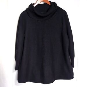 Cyrus Black Ribbed Turtleneck Long Sleeve Pullover Sweater Size 2x